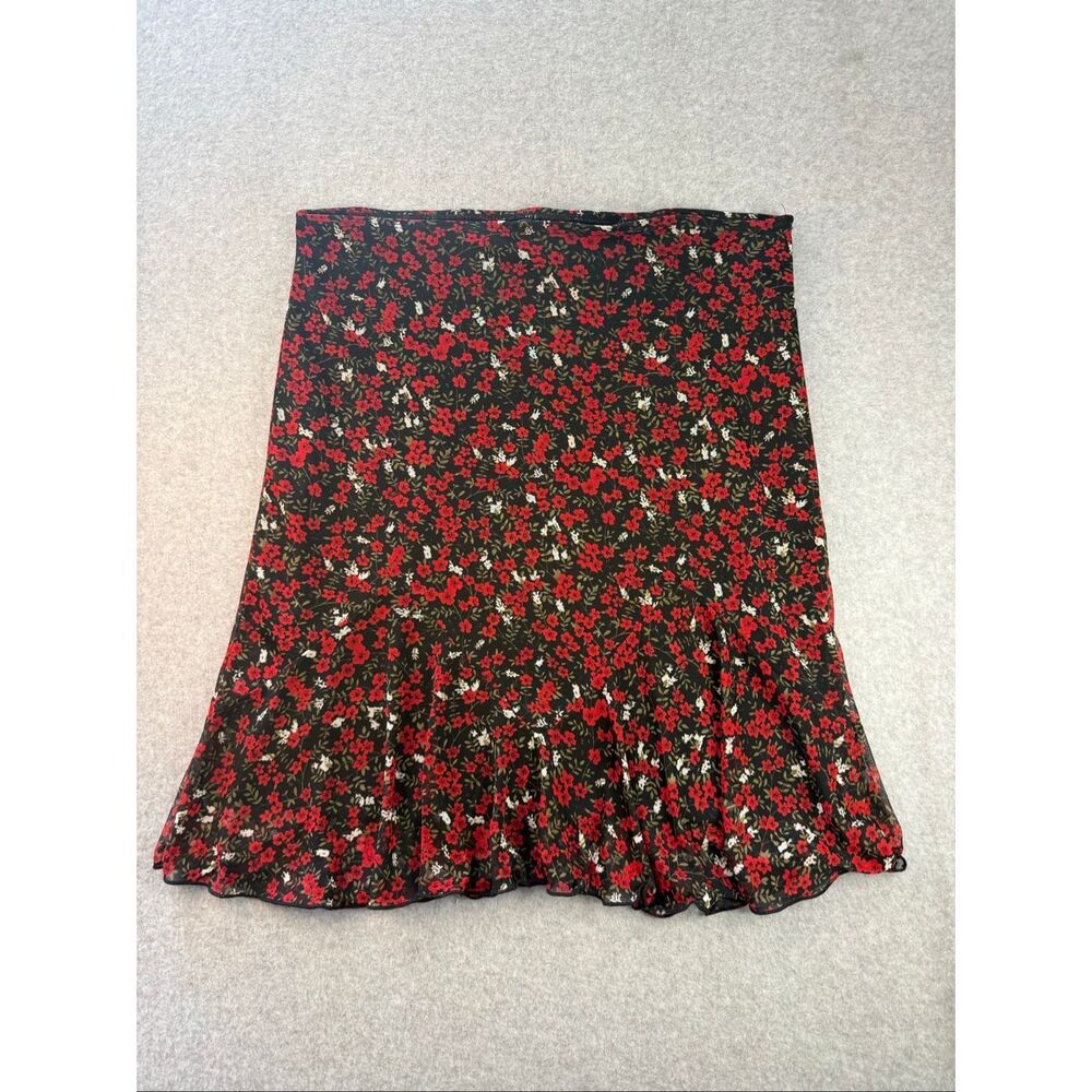 Vintage lunachix floral midi skirt medium